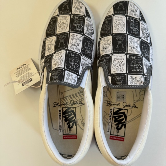 Vans Daniel Johnston Raven Skate Slip-On Men's 9.5 Limited Edition - Picture 5 of 10